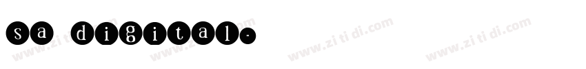 sa digital字体转换